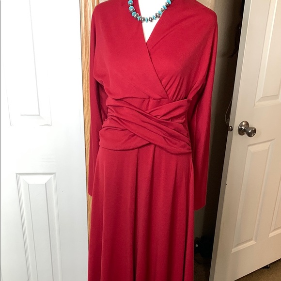 Coldwater Creek Dresses & Skirts - Coldwater Creek Red Maxi Dress EUC